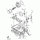 Схема узла: Масляный фильтр Yamaha YZF750 YZF750