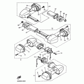 Схема узла: Поворотники Yamaha YZF750 YZF750
