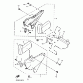 Схема узла: Боковая крышка Yamaha XJR1200