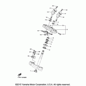 Схема узла: Рулевой механизм Yamaha XVS950 Bolt