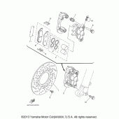 Схема узла: Передний тормоз Yamaha XT250 XT250