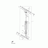 Схема вузла: Задня підвіска Yamaha WR400F