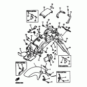 Схема узла: Крыло Yamaha XJ600 Diversion (Naked)
