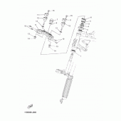 Схема вузла: Рульовий механізм Yamaha XT660 XT660Z Tenere