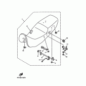 Схема вузла: Сидіння Yamaha TDM850