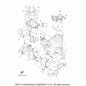 Схема вузла: Бічна кришка Yamaha XV1700 Road Star Silverado