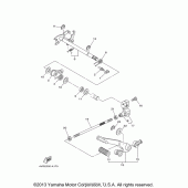 Схема вузла: Вал перемикання Yamaha XVS650 V-Star Midnight Custom