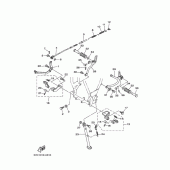 Схема вузла: Підніжки та Підставка Yamaha TW225