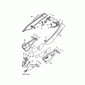 Схема узла: Боковая крышка Yamaha SRX250