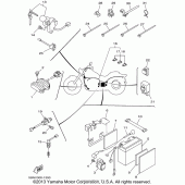 Схема узла: Электрооборудование (1) Yamaha XVS650 V-Star Classic