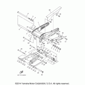 Схема вузла: Задній важіль та підвіска Yamaha XV1900 Raider