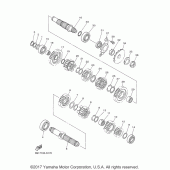 Схема узла: Трансмиссия Yamaha YZ450F YZ450FX