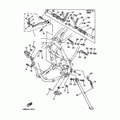 Схема вузла: Підніжки та підставка Yamaha TT250R TT-R