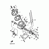 Схема узла: Цилиндр Yamaha DT125 DT125R