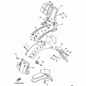 Схема узла: Крыло Yamaha XV1100 Virago