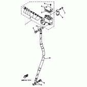 Схема узла: Передний тормозной цилиндр Yamaha TT250R TT-R