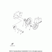 Схема вузла: Привід стартера Yamaha TTR230 TT-R230