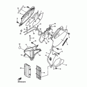 Схема вузла: Бічна кришка Yamaha WR250 WR250F