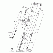 Схема узла: Передняя вилка (4TR7) Yamaha XVS400 Drag Star Classic