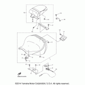 Схема вузла: Сидіння Yamaha XVS1300 V-Star Deluxe