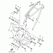 Схема узла: Рама Yamaha YZ125