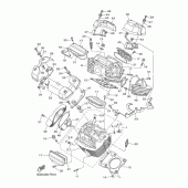 Схема вузла: Головка циліндра Yamaha XVS950 XV950 Racer