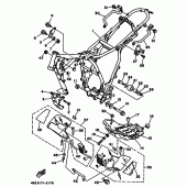 Схема узла: Рама Yamaha XT225 XT225