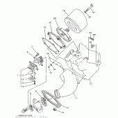Схема узла: Впускная система Yamaha YZ125