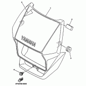 Схема узла: Облицовочные элементы 1 Yamaha TT250R TT-R