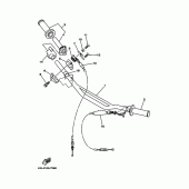 Схема узла: Руль и Тросики Yamaha WR250 WR250Z