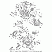 Схема узла: Головка цилиндра Yamaha XVS650 V-Star Classic