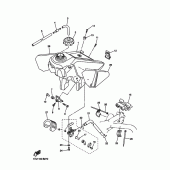 Схема вузла: Паливний бак Yamaha WR450F