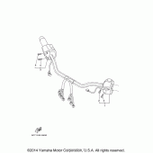 Схема узла: Пульт управления рулевой и Рычаг Yamaha XV1900 Raider S