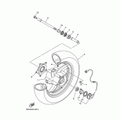 Схема вузла: Переднє колесо Yamaha YP400 Grand Majesty