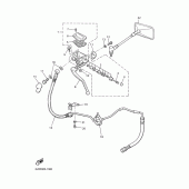 Схема вузла: Передній головний циліндр 2 Yamaha VMX12 V-MAX