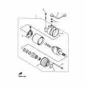 Схема вузла: Електричний стартер Yamaha YZF-R6/ YZF600 R6