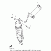 Схема вузла: Задня підвіска Yamaha YZF600R Thundercat