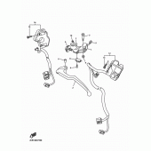 Схема вузла: Пульт управління рульовий та Важель Yamaha YZF-R1 R1