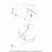 Схема вузла: Вал перемикання Yamaha XVS950 Bolt
