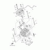 Схема вузла: Culasse Yamaha TT250R TT-R