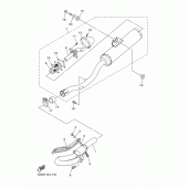 Схема вузла: Вихлопна система Yamaha WR450F