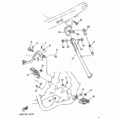 Схема вузла: Підніжки та Підставка Yamaha WR250 WR250Z