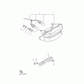 Схема узла: Feu arriere Yamaha XJR1300