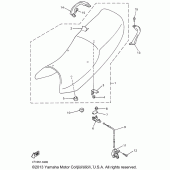 Схема вузла: Сидіння Yamaha YZF600R Thundercat