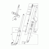 Схема узла: Вилка передней оси Yamaha XJR1300