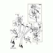 Схема узла: Пульты и ручки управленияｰ 1 (5GM1,8) Yamaha YP250 Majesty