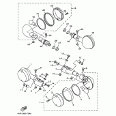 Схема узла: Поворотники Yamaha XVS650 Drag Star