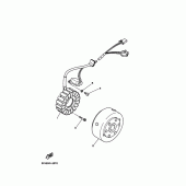 Схема узла: Генератор Yamaha FZX250 ZEAL