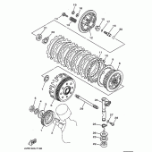 Схема вузла: Зчеплення Yamaha XVS650 Drag Star