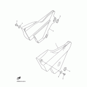 Схема вузла: Бічна кришка Yamaha XJR400